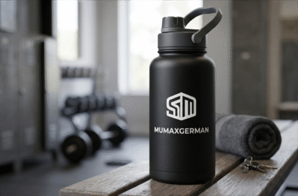 MUMAXGERMAN AeroFit Double-Wall Insulated Stainless Steel Sports Sipper – 1000ml (Matte Finish)